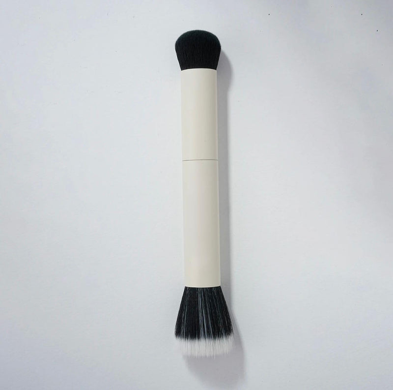 Dual-Ended Makeup Brush, Kabuki Luxury Smooth Skin Blending Brush