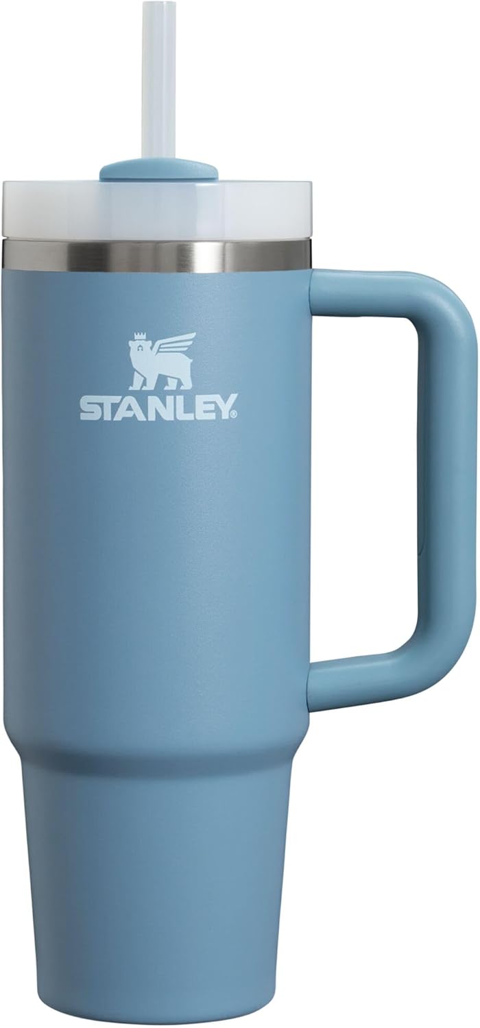 Stanley Quencher H2.0 Tumbler with Handle & Straw 40 oz | Twist On 3-Way Lid | Cupholder Compatible for Travel | Insulated Stainless Steel Cup | BPA-Free | Seafoam