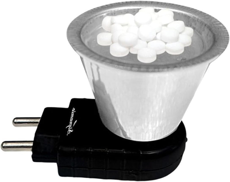 SIGNAMIO® 2 Pcs Kapoor Dani Electrical Camphor Diffuser Burner Set Oil Diffuser for Home, Featuring a bakhoor Burner and Electric dhup dani for Pooja Room