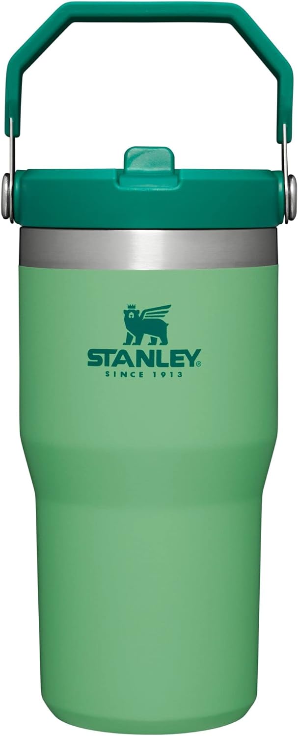 Stanley IceFlow Stainless Steel Tumbler with Straw - Vacuum Insulated Water Bottle for Home, Office or Car - Reusable Cup with Straw Leakproof Flip - Cold for 12 Hours or Iced for 2 Days (Rose Quartz)