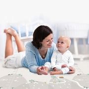 Mumoo Bear Baby Play Mat 200x180cm Extra Thick, Waterproof, Reversible Crawling Mat for Toddlers and Kids, Soft Foam Floor Mat for Indoor Use