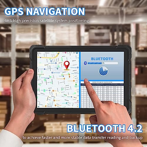 HEIGAOLAPC Win 10.1 Inch Touch Tablet, Rugged Tablet 16000 mAh, 8GB Ram128GO Rom, Camera USB3.0 BT4.2 GPS HDMI SIM 4G LTE, FHD, 5G-WiFi Unbreakable Tablet