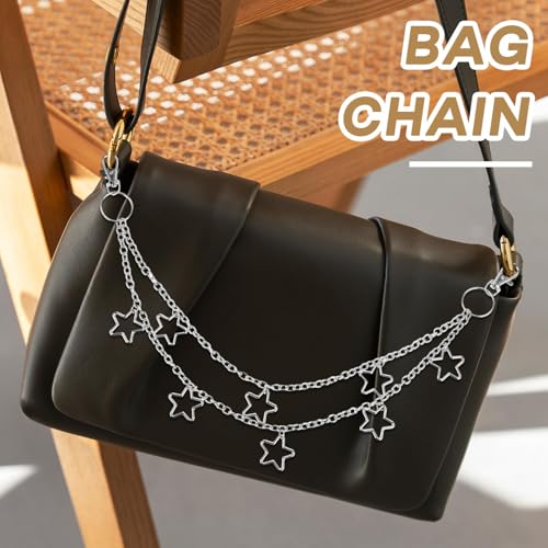 Vintage Pants Chain Belt for Women and Men, Star Layered Waist Chain with Rock Wallet Design, Jean Pocket Body Accessories