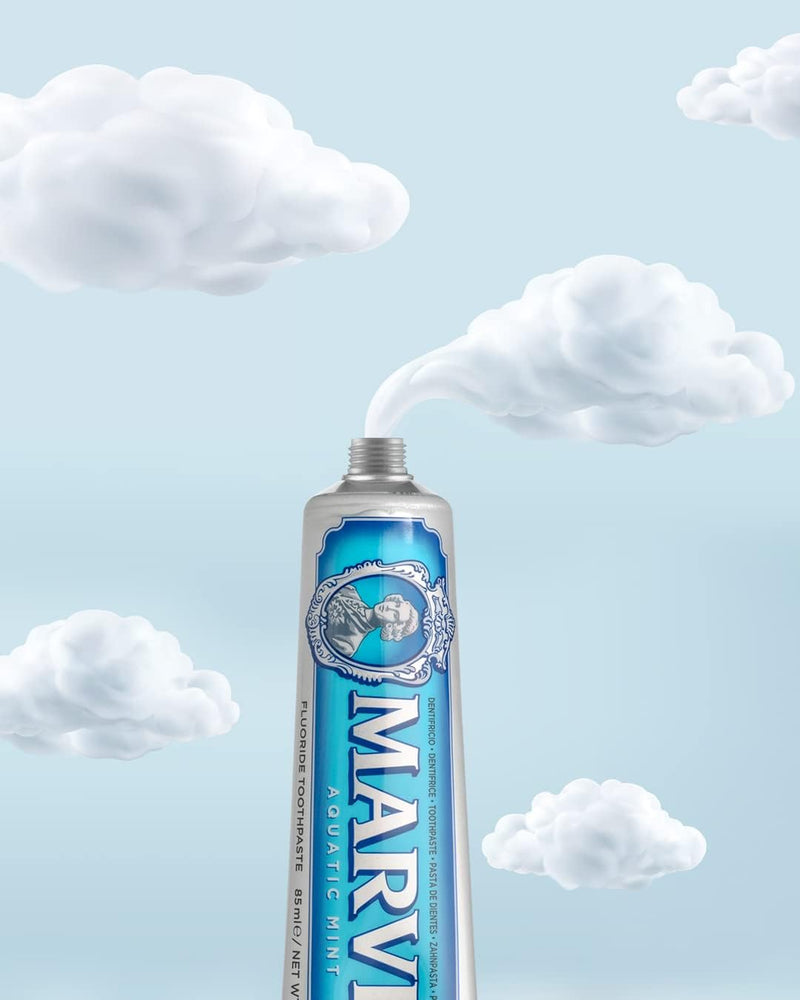 Marvis Smokers Whitening Toothpaste, Mint, 85ml, Promotes the Natural Whitening of the Teeth, Plaque Removal Toothpaste, Long-Lasting Freshness