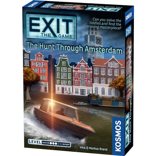 Thames & Kosmos EXIT: The Game - The Hunt Through Amsterdam | Escape Room |Co-op Games | 1+ Players |Ages 5-7| Brainteasers |Art Heist | Ages 12+
