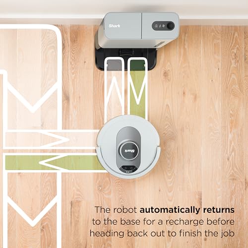 Shark AI Ultra Voice Control Robot Vacuum with Matrix Clean Navigation, Home Mapping, 60-Day Capacity, Self-Empty Base for Homes with Pets, Carpet & Hard Floors (Silver/Black)