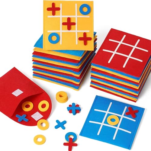 12 PCSTic Tac Toe Mini Board Game Toy for Kids and Family,Birthday Party Favors,Goody Bag,Fun Indoor Game Night Activity, Classroom Prizes Return Gifts Goodie Bag Fillers