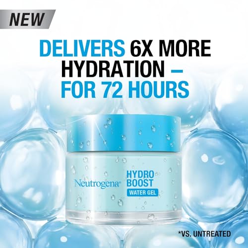 Neutrogena Face Moisturizer Water Gel, Hydro Boost, Normal To Combination Skin, Lightweight and Oil-free, 100% Alcohol Free, suitable for sensitive skin, 50 ml