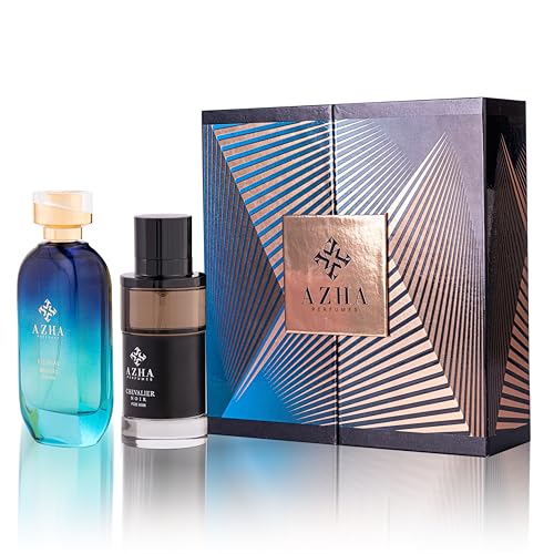 Azha Perfumes - 2Pc Gift Set Chevalier Noir EDP 100 ml for Men + Eternal Nights EDP 100 ml for Women
