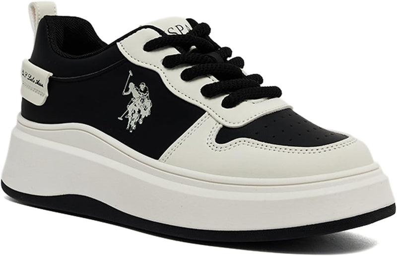 U.S POLO ASSN. CHAPPY GLB 5FX OD 1_WHITE womens Sneaker - Black
