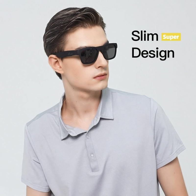 OhO sunshine OhO Bluetooth Sunglasses,Voice Control and Open Ear Style Smart Glasses Listen Music and Calls with Volume UP and Down,Bluetooth 5.0 Audio Glasses and IP44 Waterproof, unisex-adult