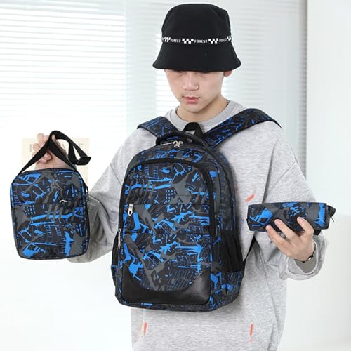 VUCATIN Kids Cute Backpack Set for School, 5PCS Kwaii School Bag Large-capacity, Girls Boys Back to School Book Bag Backpack for Teen
