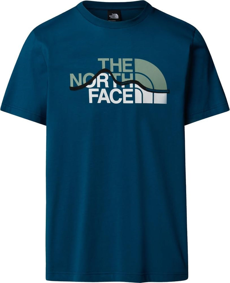 Mens M SS MOUNTAIN LINE TEE TOPS (pack of 1) - Blue