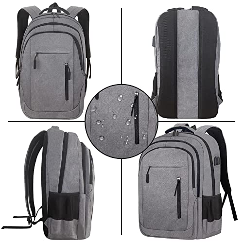 Wesoke Laptop Backpack for Men Women, 17.3 Inch Travel Backpacks Students BookBag with Laptop Compartment for Girl Boy, Business Work Casual Computer Daypack with USB Charging/Headphone Port