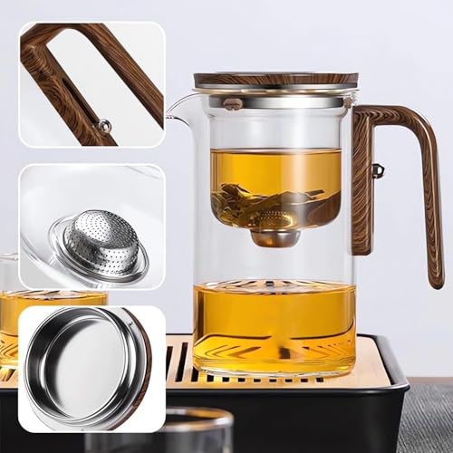 TitanSoli Enchanti Tea Pot, Magic Witchcraft Enchanted Glass Teapot with Strainer -600ML