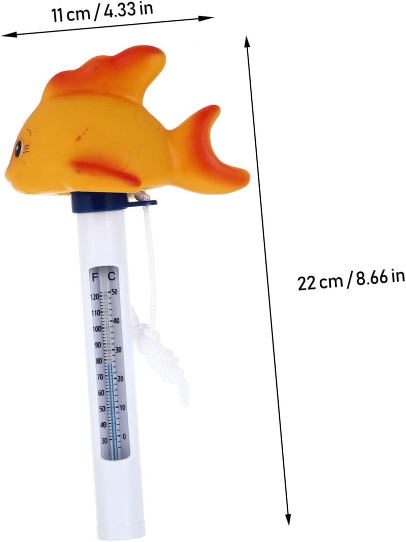 ZHUGI Infant Toy Toys Outdoor Toys Animal Toy Baby Bathing Float Swim Goldfish Floating Temperature Gauge Orange Plastic Cartoon Buoy Digital Temperature Gauge