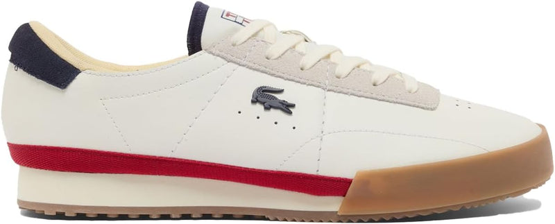 AURA mens Sneaker - White/Navy/Red