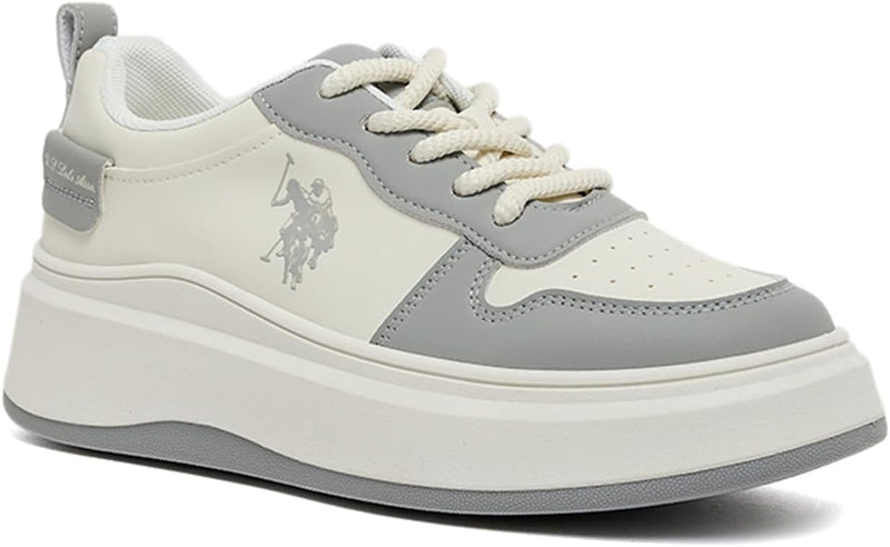 U.S POLO ASSN. CHAPPY GLB 5FX OD 1_WHITE womens Sneaker - Grey