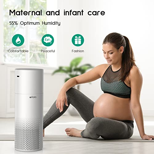 Afloia Air Purifier And Humidifier Combo For Home Room, 22Db| 7 Colors Night Air Purifiers 2 In 1 With Remote Control, Quiet Air Cleaner Removing 99.99% Smokers Odor And Pollen For Bedroom