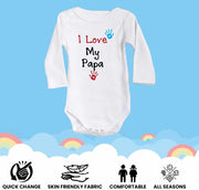 Pack of 2 Unisex Baby Romper with Mama and Papa Printed Design for Newborns,Infants, Toddlers Full Sleeve Jumpsuit Snap Closure for Easy Diaper Changes Ideal for Baby Shower