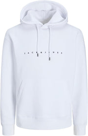 Mens STAR SWEAT HOOD Sweatshirt - White