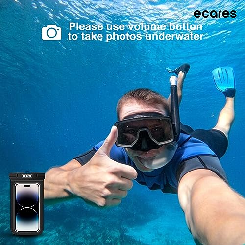 ECARES? Mobile Waterproof Pouch, Touchscreen Functionality Bag, Waterproof Case, Cellphone Dry Bag, Waterproof Phone Case, Drift Diving Swimming Waterproof Bag, for Smart Cellphones upto 7??(Pack-1)