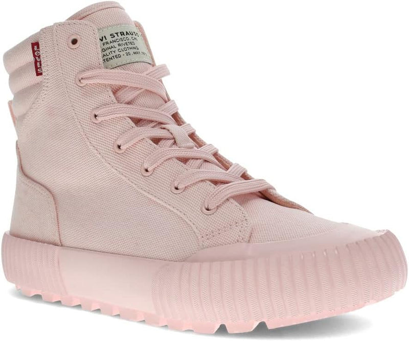 Womens Olivia DF Fabric Hightop Fashion Sneaker Shoe - Blush Mono