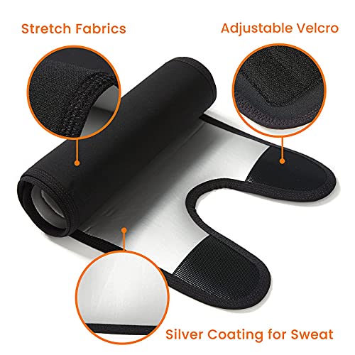 KASTWAVE Thigh Trimmers for Women Sauna Sweat Bands Thigh Shaper Adjustable Sauna Waist Trainer for Leg - 1 Pair