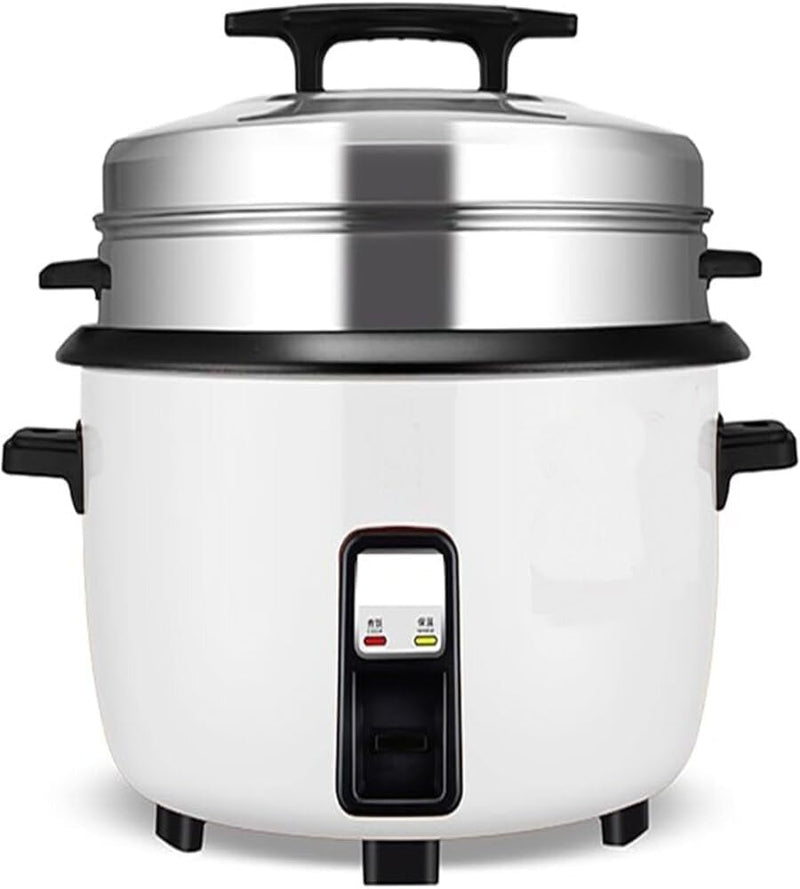 showkah® SC-1600 10L Commercial Rice Cooker – Heavy-Duty Non-Stick Pot with Stainless Steel Basket & Lid, 1600W, Cook/Warm Modes, 100+ Servings for Restaurants, Catering & Events