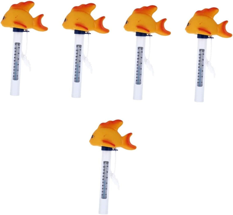ZHUGI Infant Toy Toys Outdoor Toys Animal Toy Baby Bathing Float Swim Goldfish Floating Temperature Gauge Orange Plastic Cartoon Buoy Digital Temperature Gauge