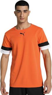 Unisex teamRISE Football Shirt - L Golden Poppy-black-white