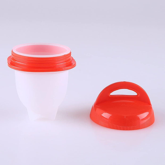 Excefore Egg Boiler Set - 6 Pieces Cooker Without Shell, Silicone Cup, Mini Portable Quick Cooking Cup, Steamed Kitchen Tools for Breakfast