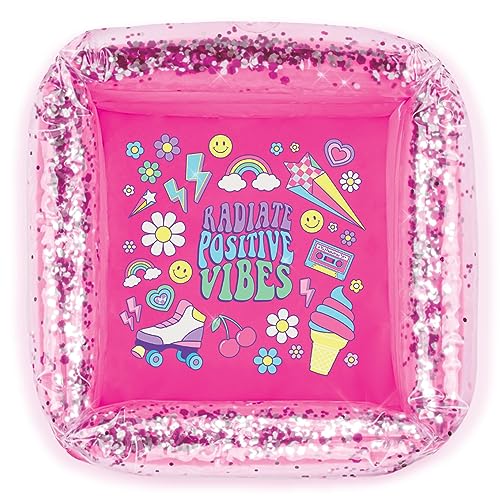 Make It Real: Pamper Yourself Spa Set - 9 pcs, Inflatable Sparkly Foot Bath & Accessories, Nail Polish & Art, Tweens, Girls & Kids Ages 8+