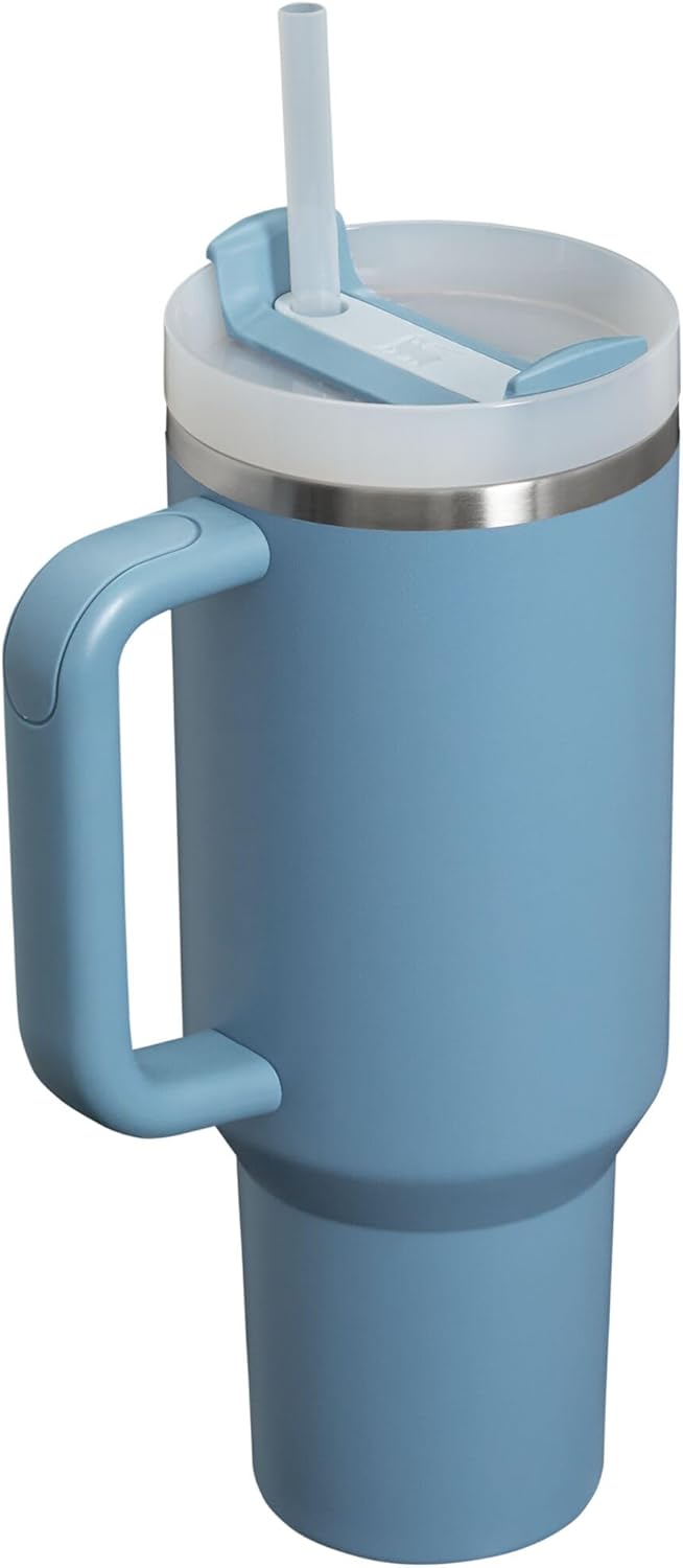 Stanley Quencher H2.0 Tumbler with Handle & Straw 40 oz | Twist On 3-Way Lid | Cupholder Compatible for Travel | Insulated Stainless Steel Cup | BPA-Free | Seafoam