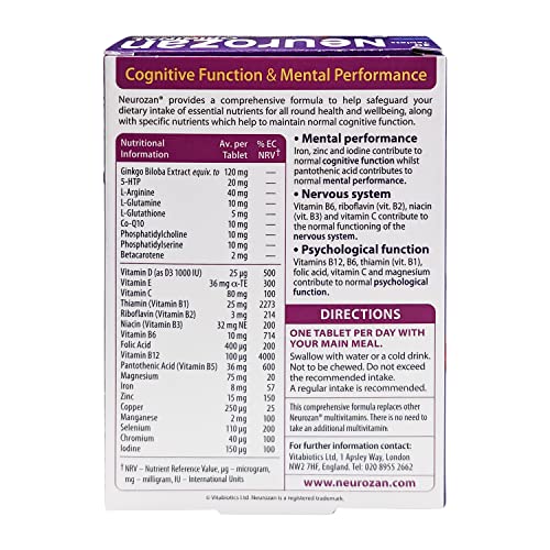 Vitabiotics Neurozan - 30 Tabs
