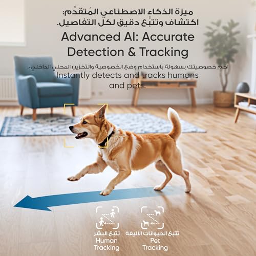 eufy Indoor Cam E30, Latest Generation, 4K UHD security camera,360 Pan-Tilt, Color Night Vision, Al Detection for Human/Pet/Audio/Crying, Human/Pet Auto Tracking, Works with Homekit