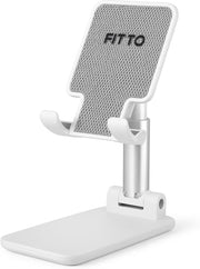 Fitto Folding Desktop Phone Stand, Mobile Holder for Desk, Adjustable & Portable