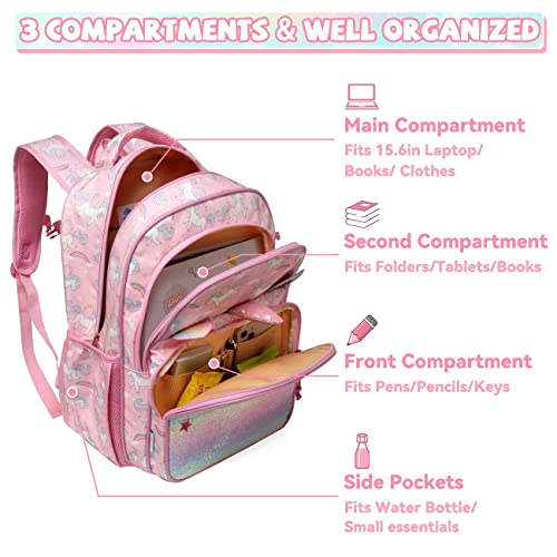 Kids School Backpack Lunch Box Bag Pencil Case Combo,Vaschy Children Bookbag Schoolbag Set for Preschool/Kindergarten/Elementry School Supplies Boys Girls