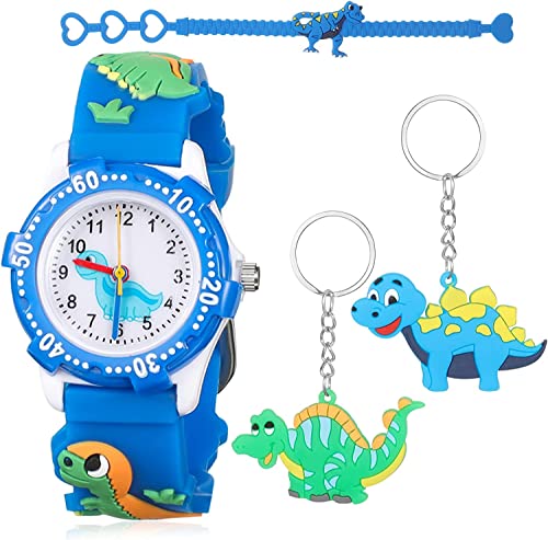 Excefore Kids Smart Watch, Including Dinosaur Keyring for Kids Dinosaur Gifts for Birthday Party Gift