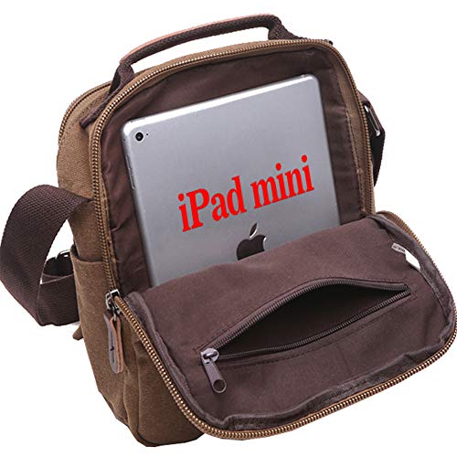 mygreen Small Canvas Crossbody Shoulder Bag Messenger Bag Work Bag