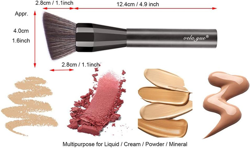 Vela.Yue Angled Powder Foundation Makeup Brush