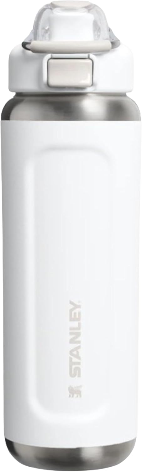Wellspring Bottle 0.7L - Cold For 12 Hours - Iced For 40 Hours - BPA-Free Recycled Stainless Steel Flask - Leakproof - Dishwasher Safe - Rose Quartz - Frost