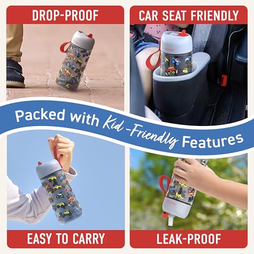 Bentgo - Kinds Water Bottle - Trucks - 450 ml