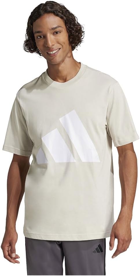 Men's Essentials Big Logo Single Jersey Tee T-Shirt - Beige