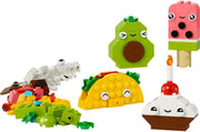 LEGO Classic Creative Food Friends Playset, Creative Role-Play Toy for Boys and Girls, Assorted Bricks to Build a Cupcake, Ice Cream, Avocado & Taco, Building Set for Kids Aged 4 and Over 11039
