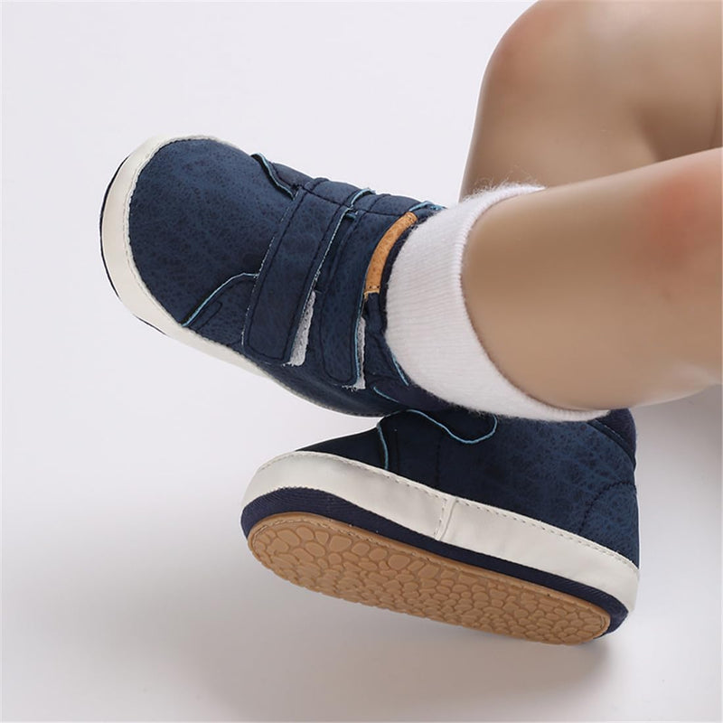 E-FAK Baby Shoes Boys Girls Infant Sneakers Non-Slip Rubber Sole Toddler Crib First Walker Shoes