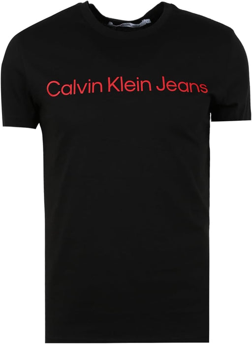 Womens Monogram Regular T-Shirt - Ck Black / Salsa