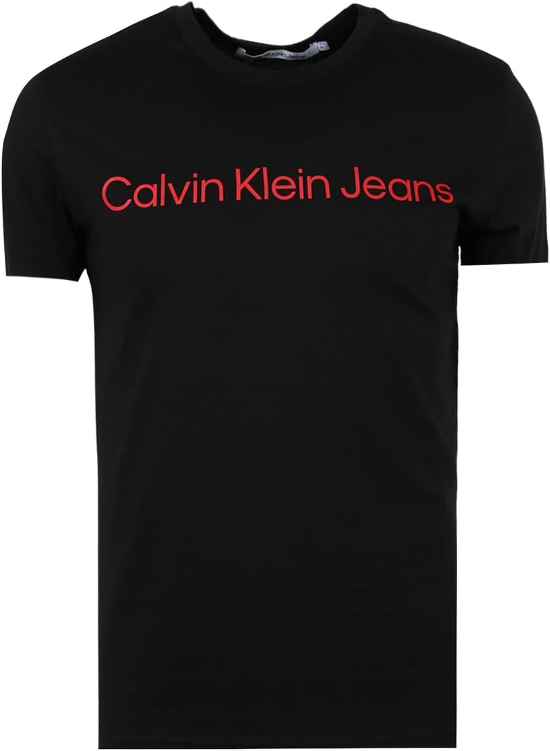 Jeans Womens Monogram Regular T-Shirt - Ck Black / Salsa