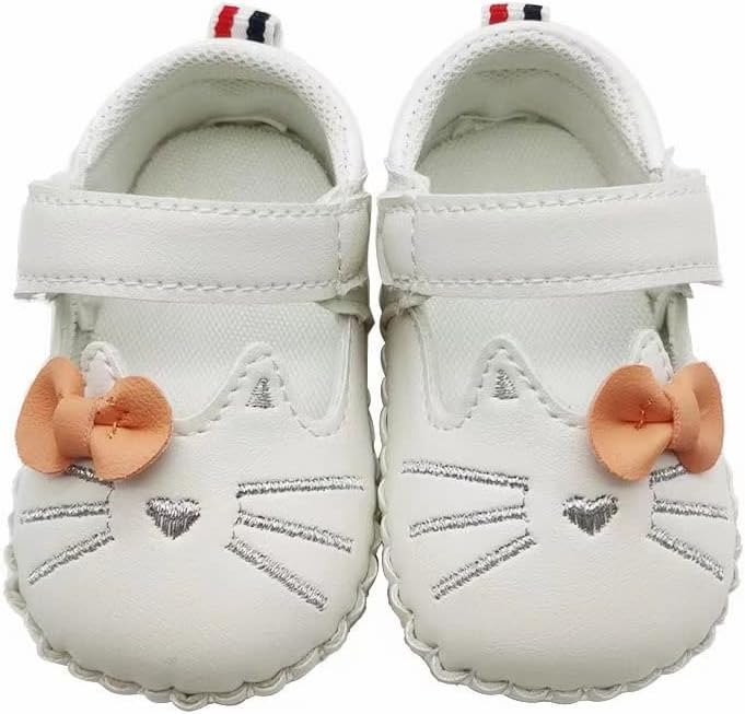 JZLIFE First Walking Shoes,Anti-slip,Comfortable and Breathable Baby Shoes with Hair Band,Baby Gift for Newborn Baby