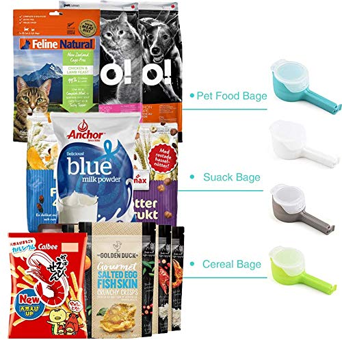 Wanhenda 4pcs Seal Pour Food Storage Bag Clip Snack Sealing Clip Keeping Fresh Sealer Clamp Plastic Helper Food Saver Travel Kitchen Tools